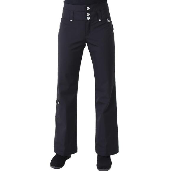 NILS Annalise Snow Pants Black Cargo Pocket Winter Women's 8 - Picture 1 of 9